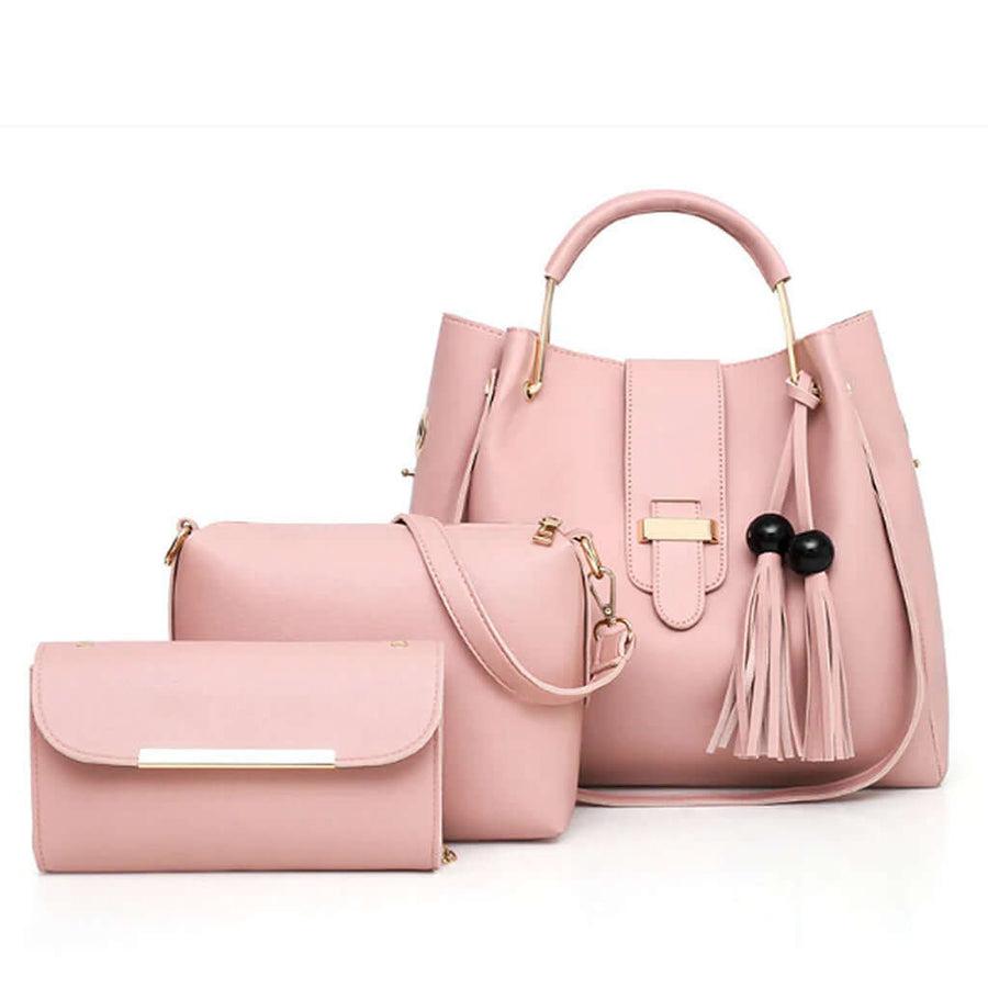 Pink Stylish 3-in-1 Bags