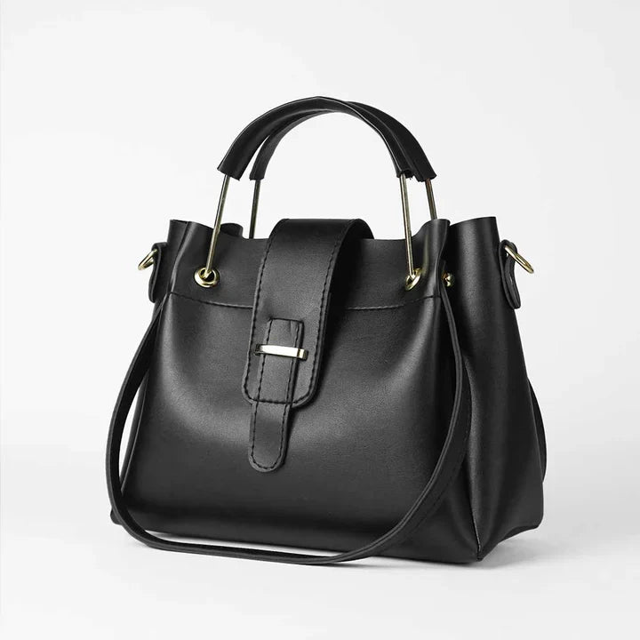 3 PIECE HAND BAG - BLACK